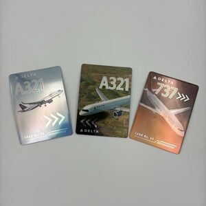 Delta Trading Cards LOT A321 and 737‎ Collectors NEW